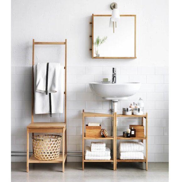 IKEA RAGRUND Sink shelf corner shelf, bamboo - Picture 8 of 11